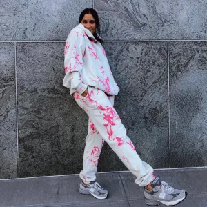 Cherry Pistachio Tie Dye Sweatpants