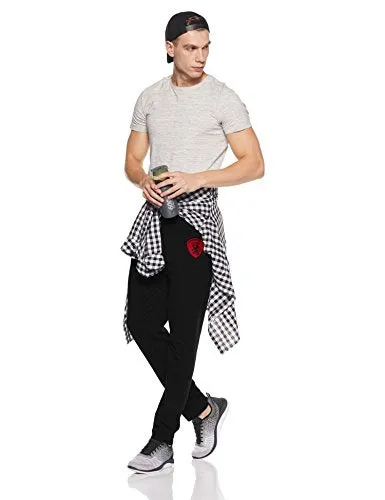 Chromozome Men's Slim Fit Track pants(S6762-Black-S_Black_Small)