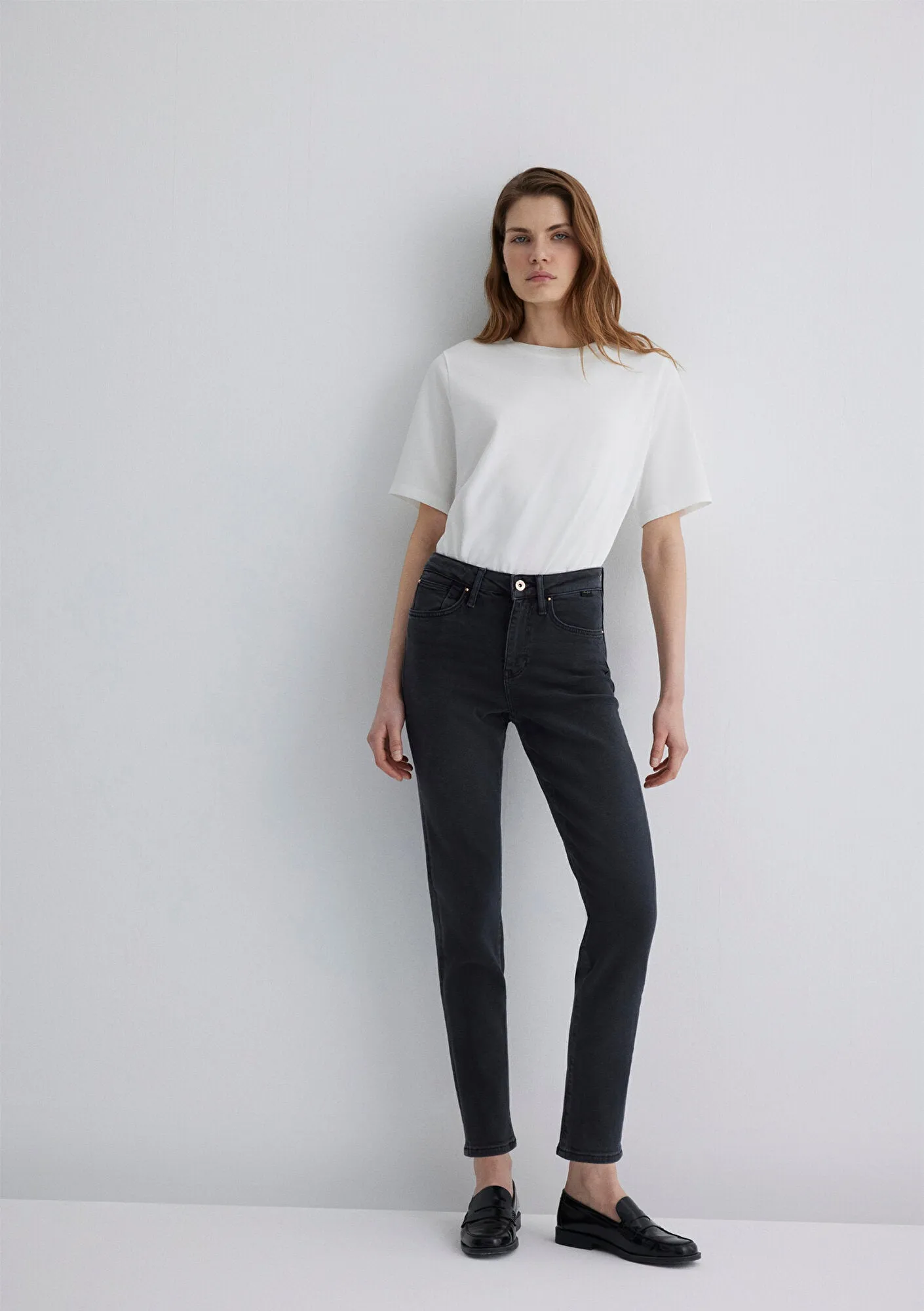 Cindy Smoke Gold Shape Jean Pants