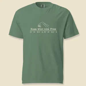 Clingmans Dome Coordinates Premium Unisex Tee