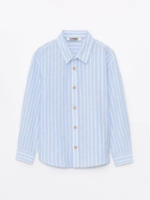 Comfortable Fit Striped Boys Shirt