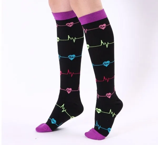 Compression Socks Graduated Athletic Medical for Men Women Running Flight Travels