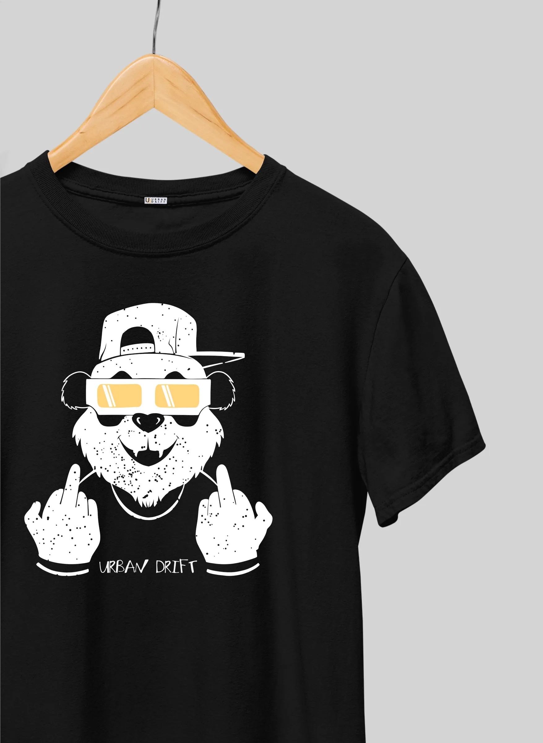 Cool Rebel Black Half Sleeve T-Shirt
