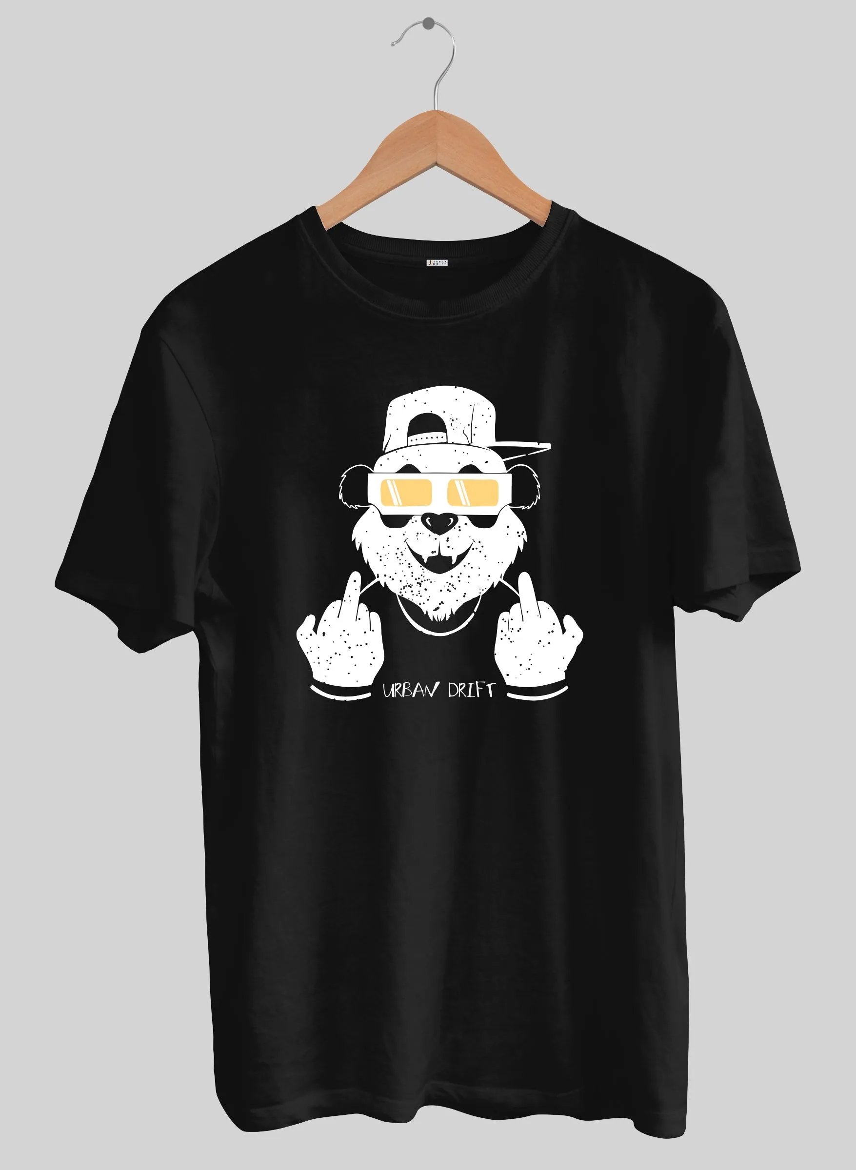 Cool Rebel Black Half Sleeve T-Shirt