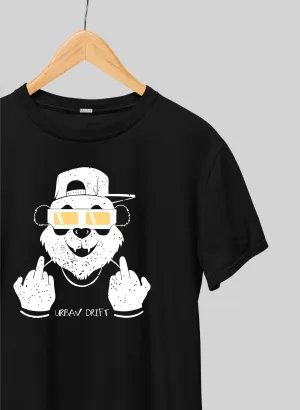 Cool Rebel Black Half Sleeve T-Shirt
