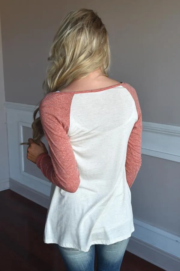 Coral Glam Top