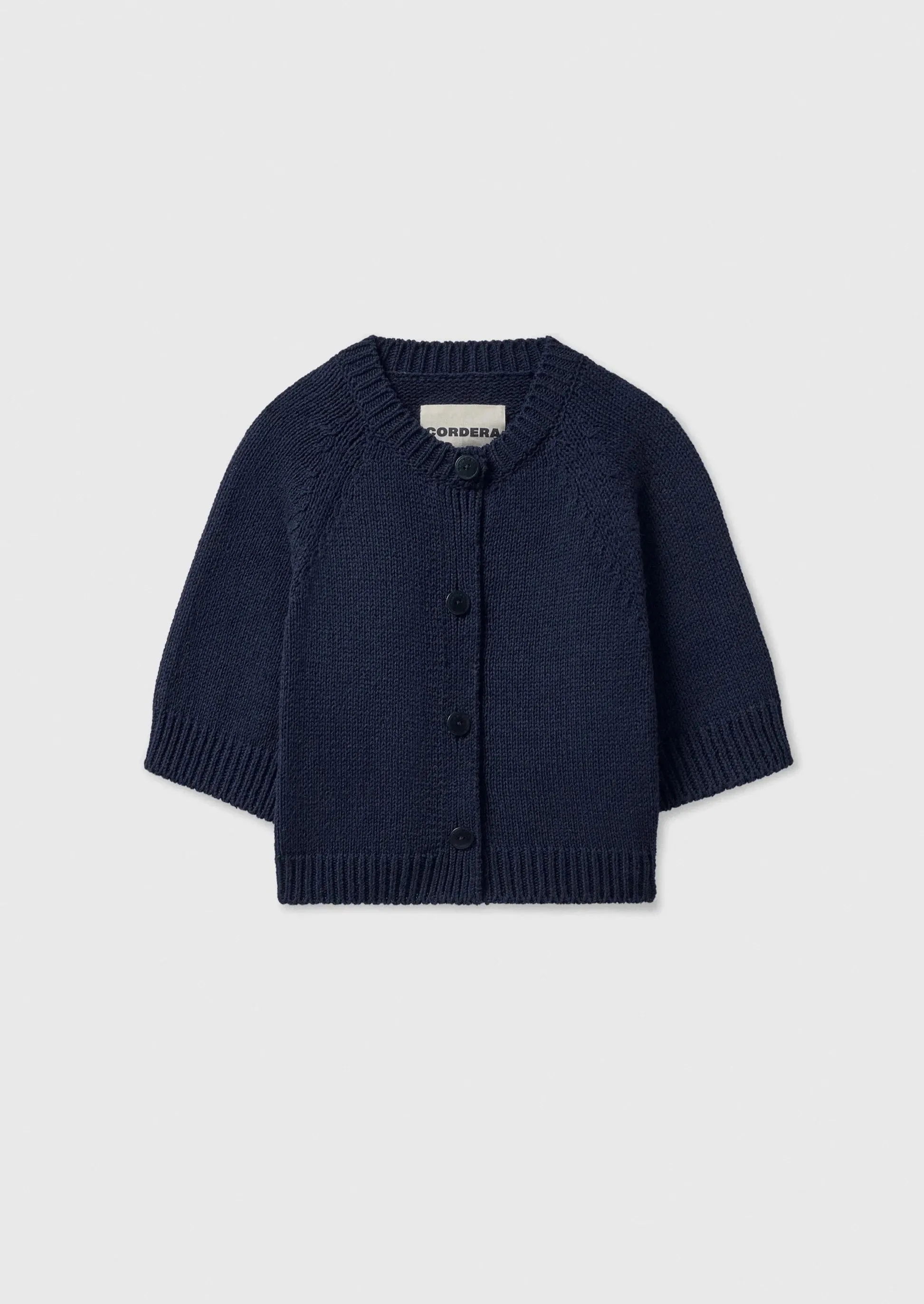 Cotton Buttoned Up Top, Navy