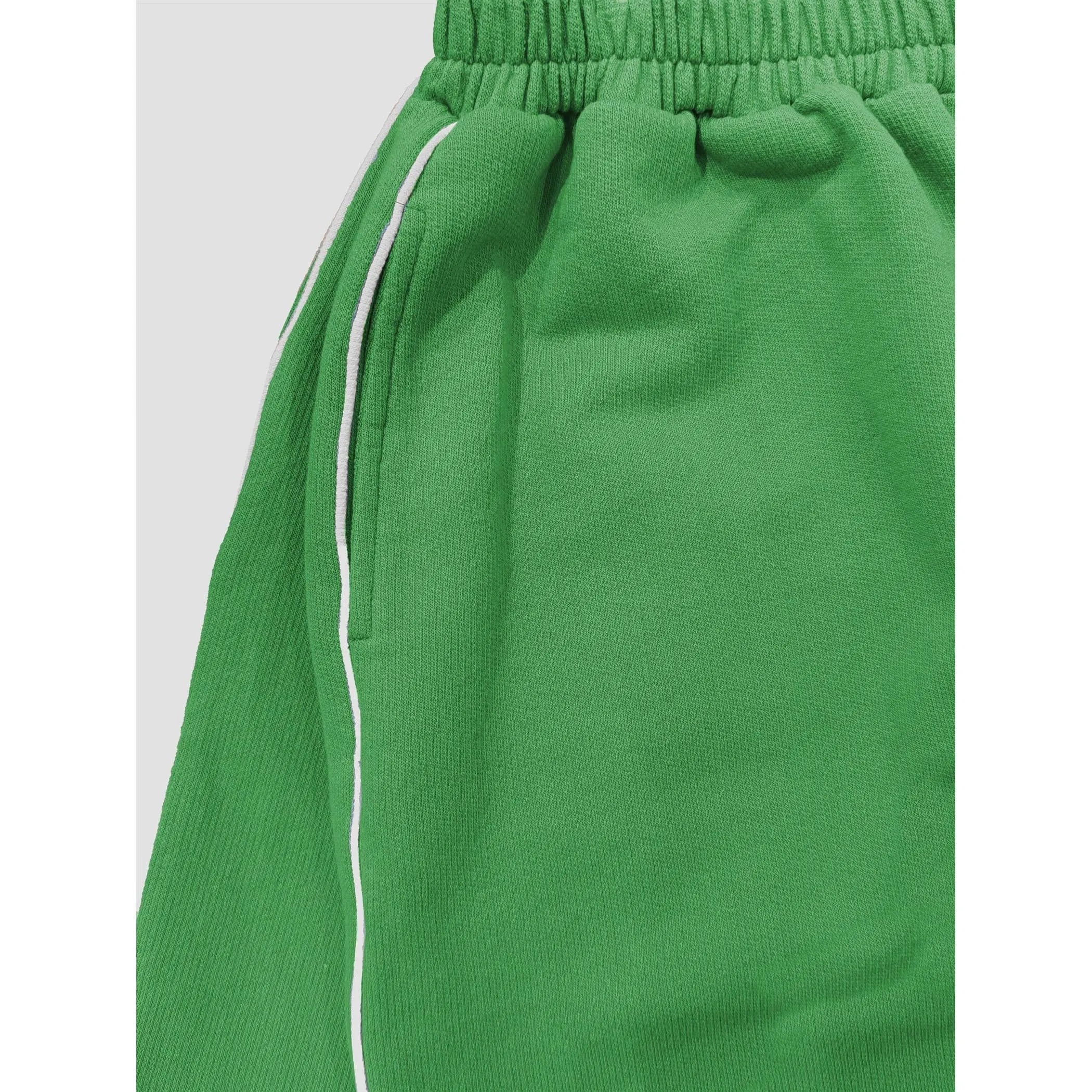 Cotton Terry Contrast Line Sweatpant Wide leg