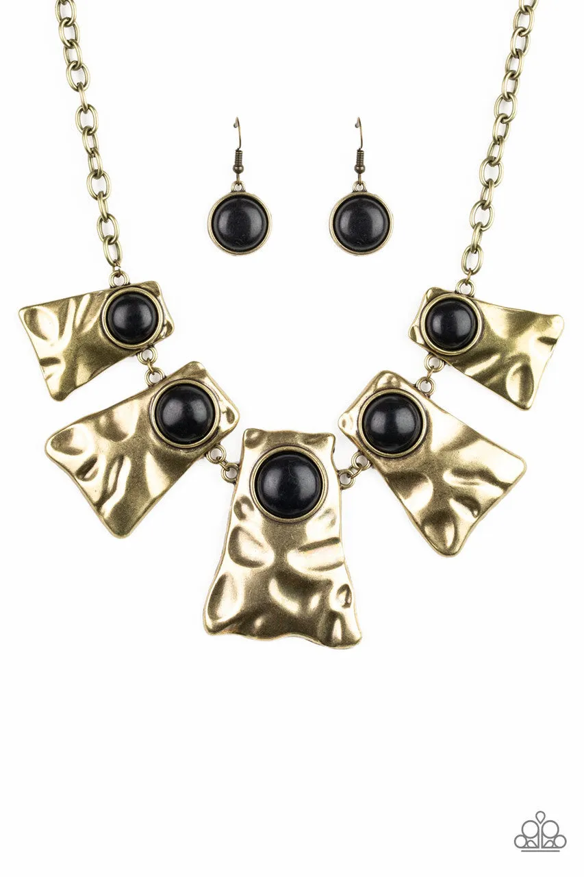 Cougar Brass Paparazzi Necklace
