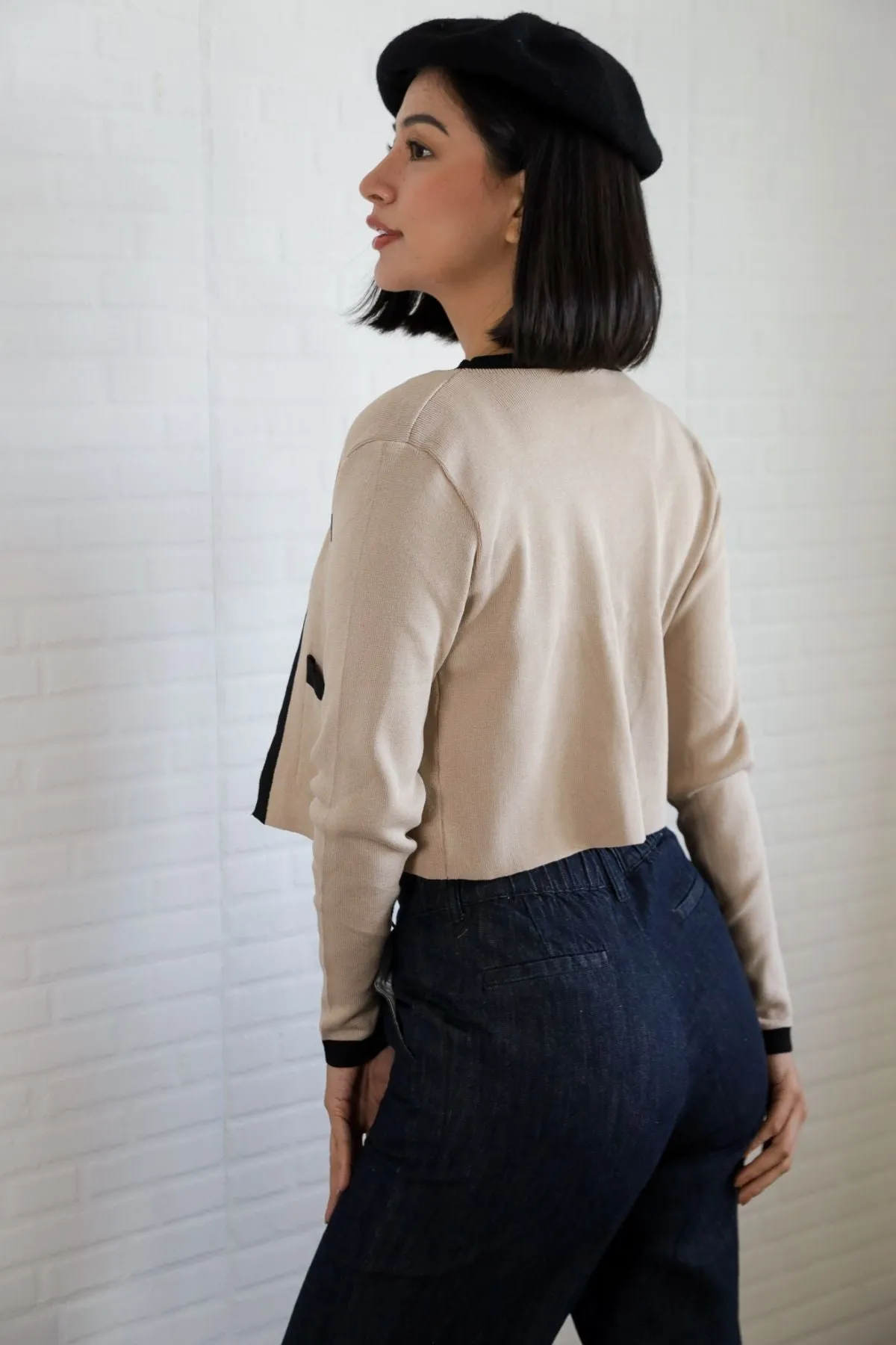 COURTNEY Knit Cardi Set (Nude)