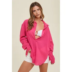 COVER-UP SHIRT WITH SIDE SLITS