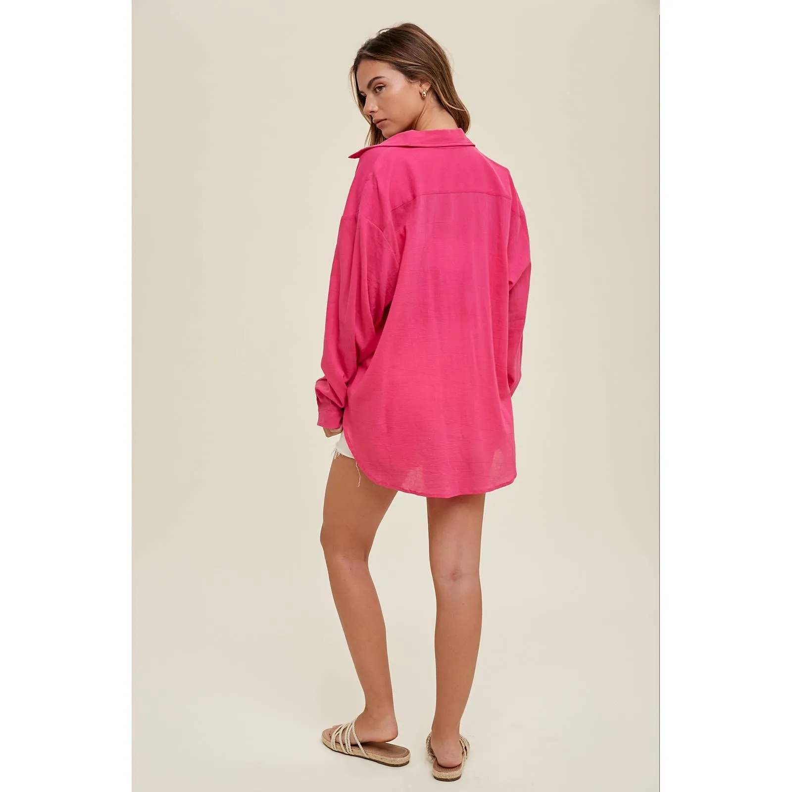 COVER-UP SHIRT WITH SIDE SLITS
