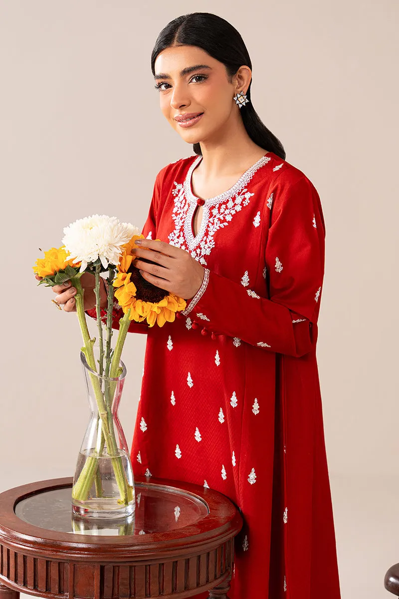 CRIMSON CHARM-2 PIECE EMBROIDERED LAWN SUIT