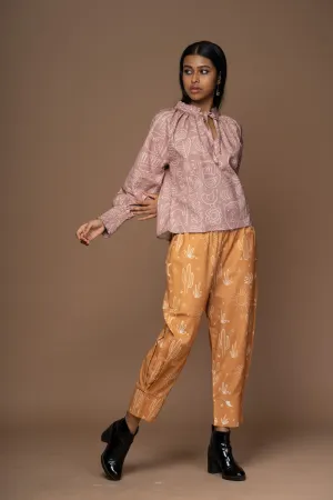 Cuffed Charm Pants in All Together Again Pattern