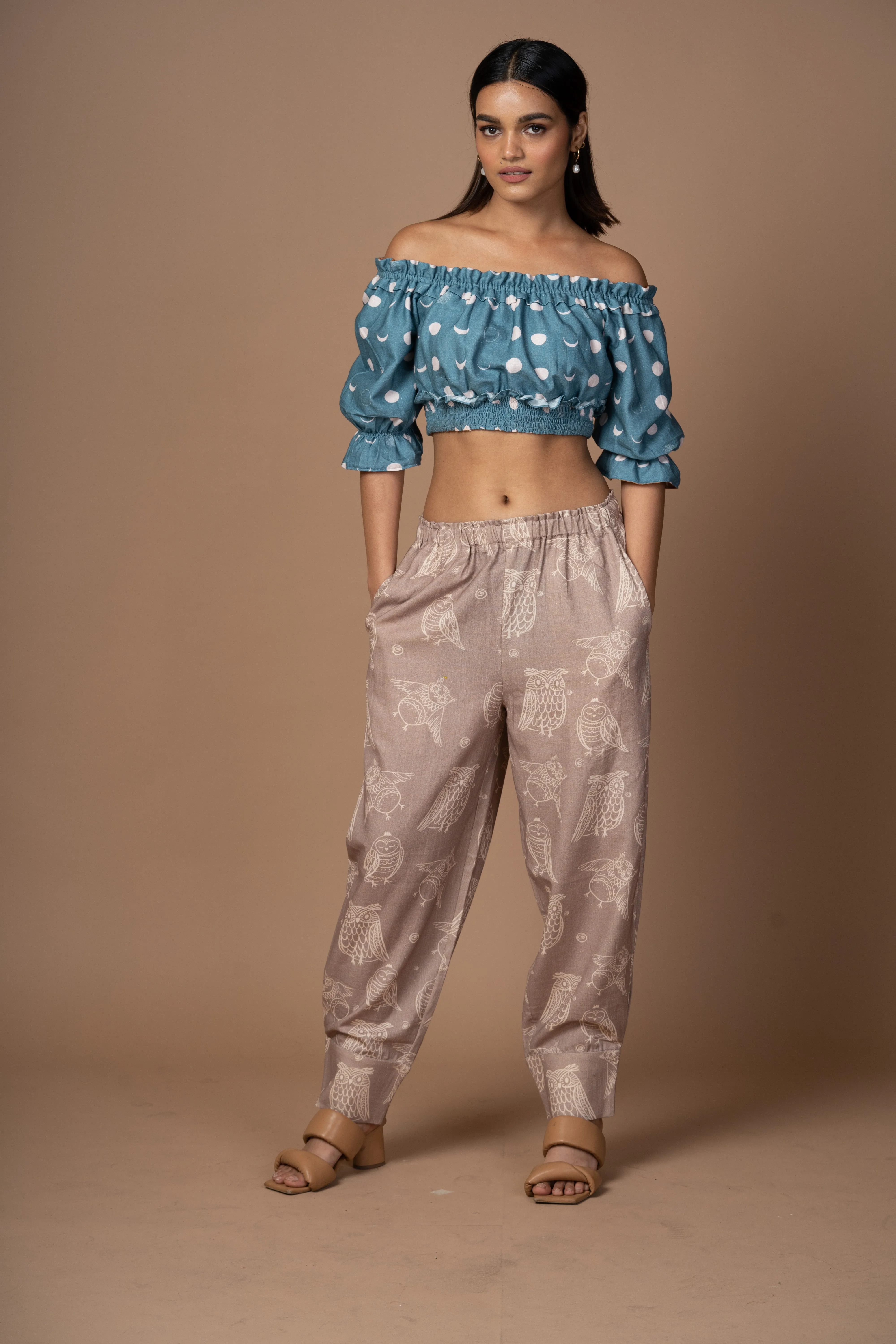 Cuffed Charm Pants in Night Time Pattern