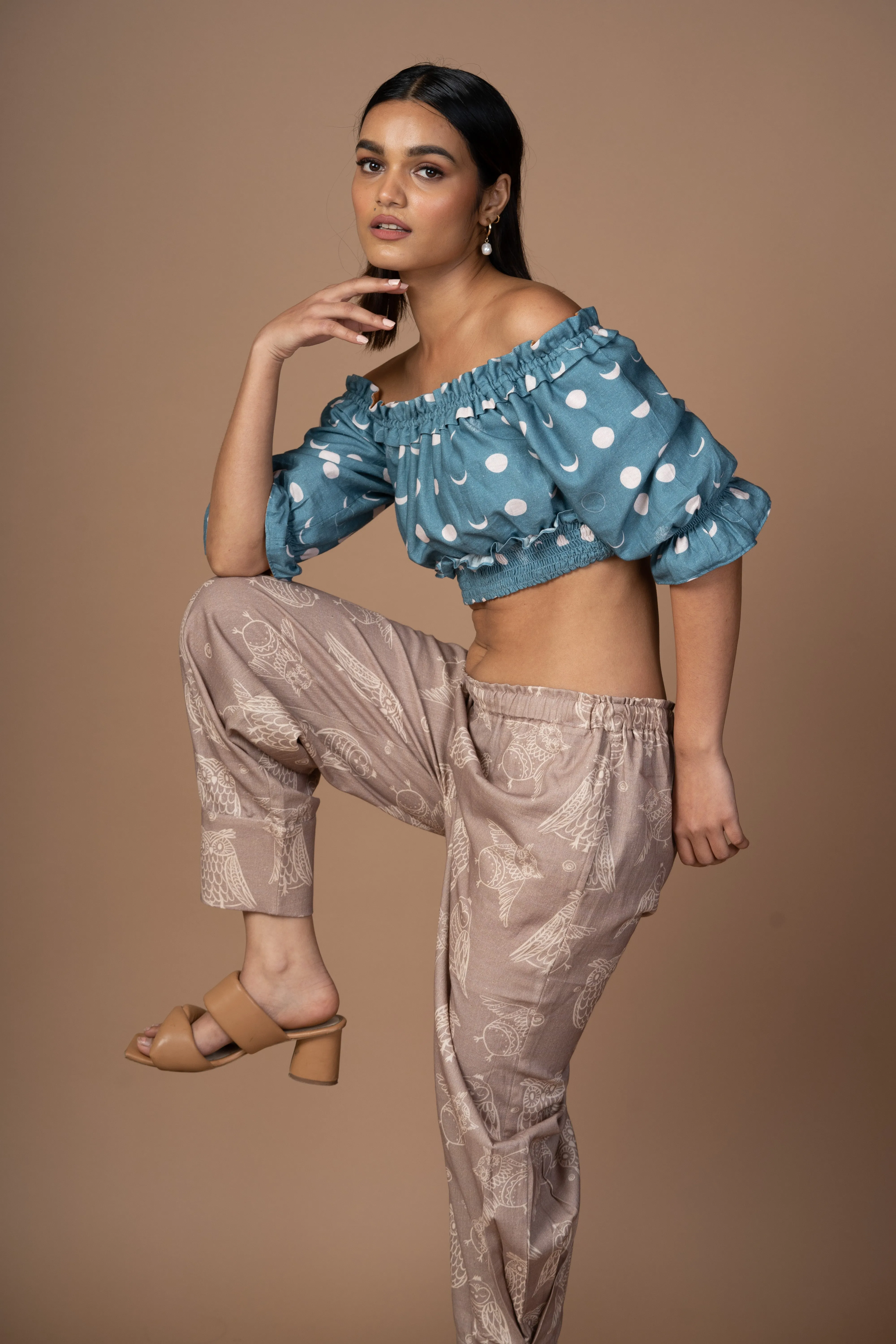 Cuffed Charm Pants in Night Time Pattern