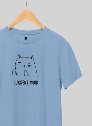 Current Mood Sky Blue Half Sleeve T-Shirt