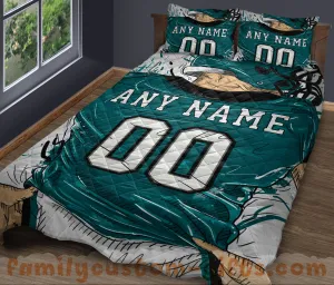Custom Quilt Sets Philadelphia Jersey Personalized Football Premium Quilt Bedding for Men Women