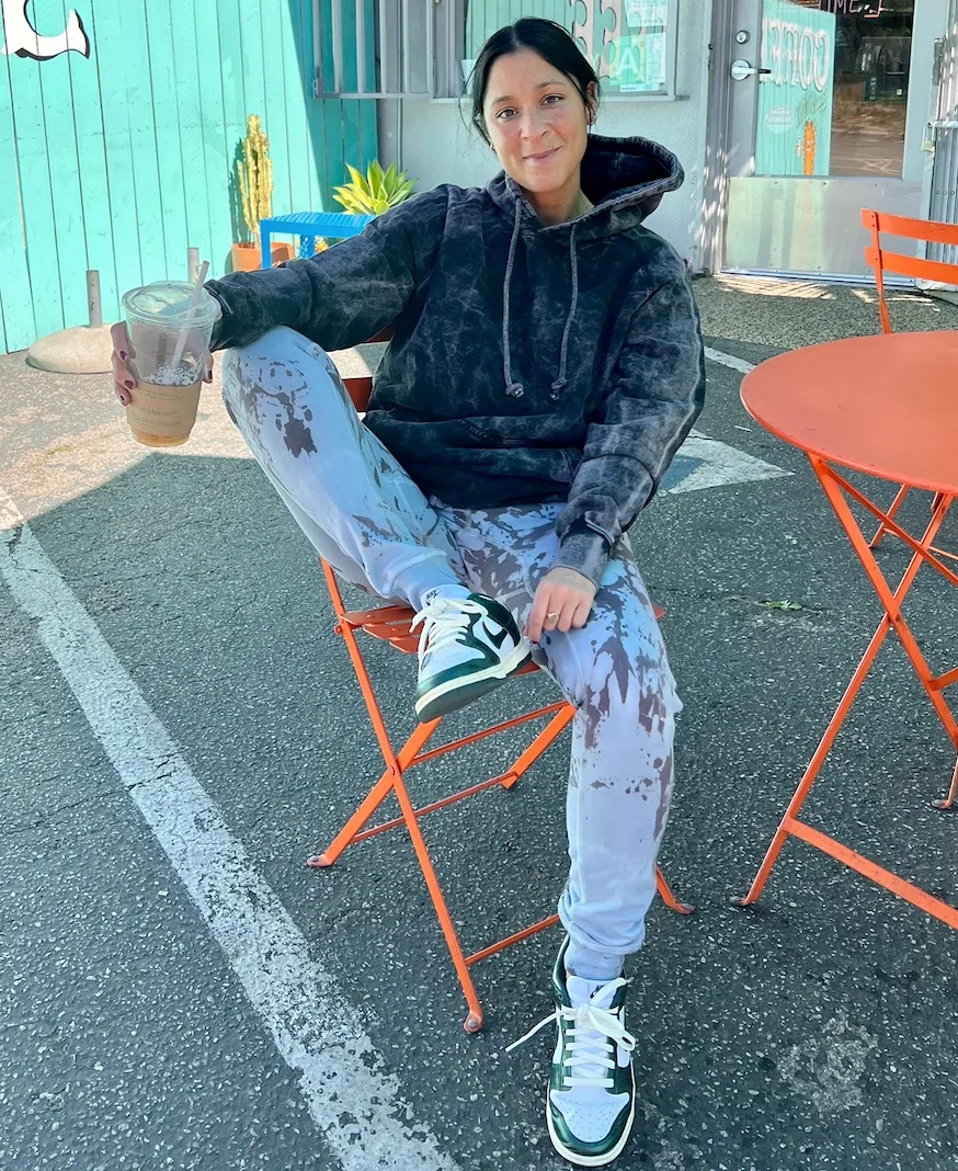 Dark Blue and Grey Tie Dye Joggers