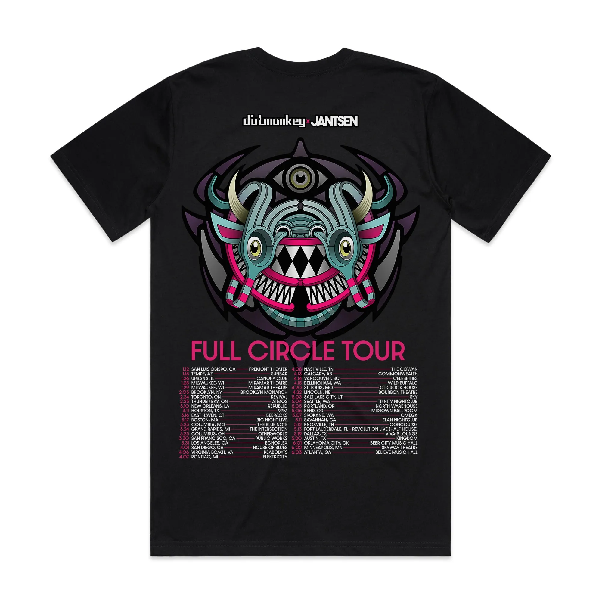 Dirt Monkey Full Circle Tour Tee