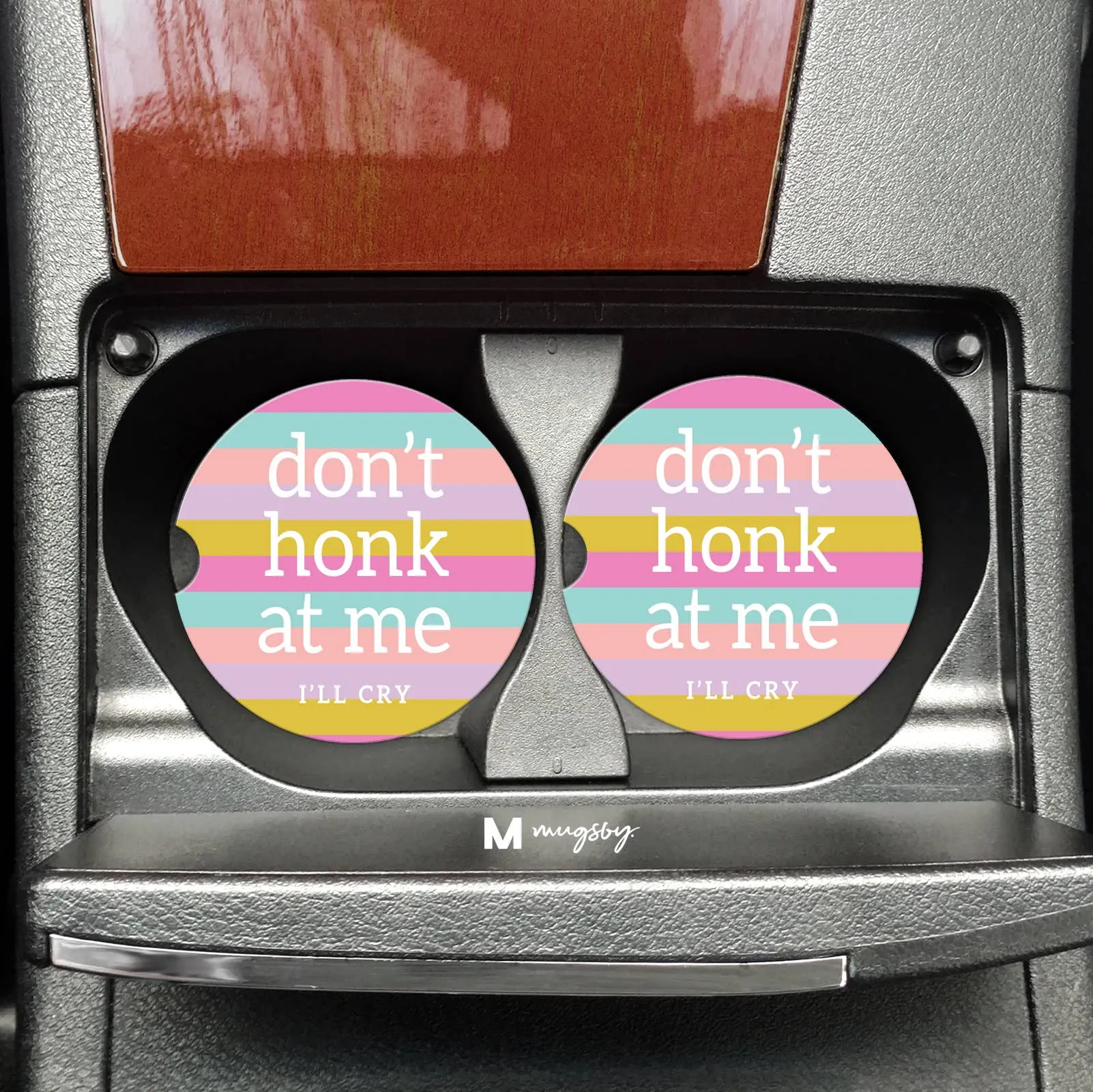 Don't Honk at me I'll Cry Funny Car Coasters