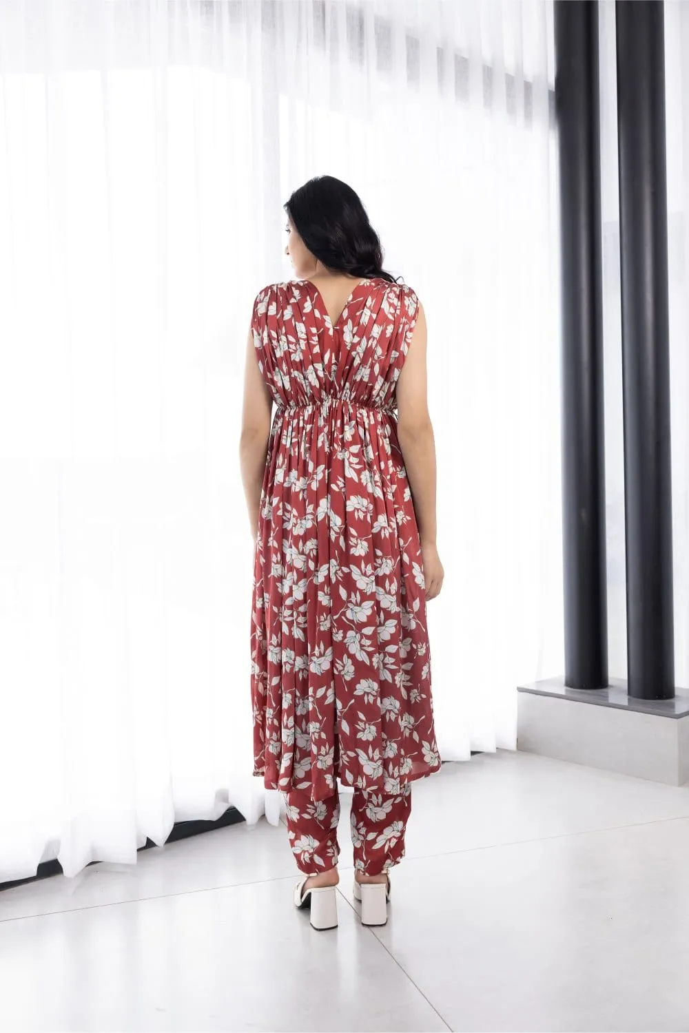 DRAPE KURTA AND PANTS