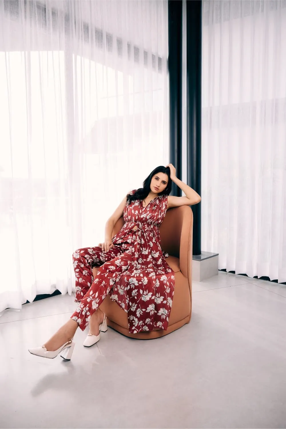 DRAPE KURTA AND PANTS