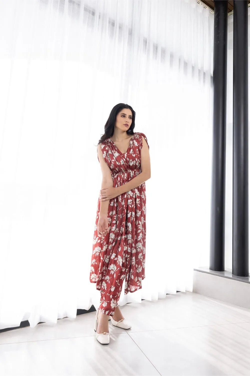 DRAPE KURTA AND PANTS