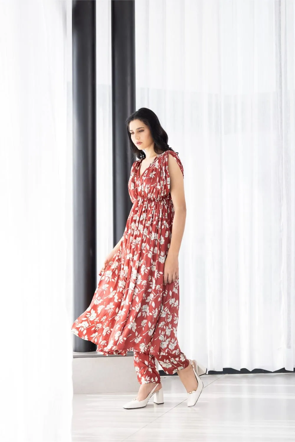 DRAPE KURTA AND PANTS