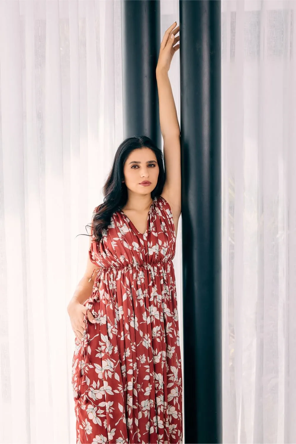DRAPE KURTA AND PANTS