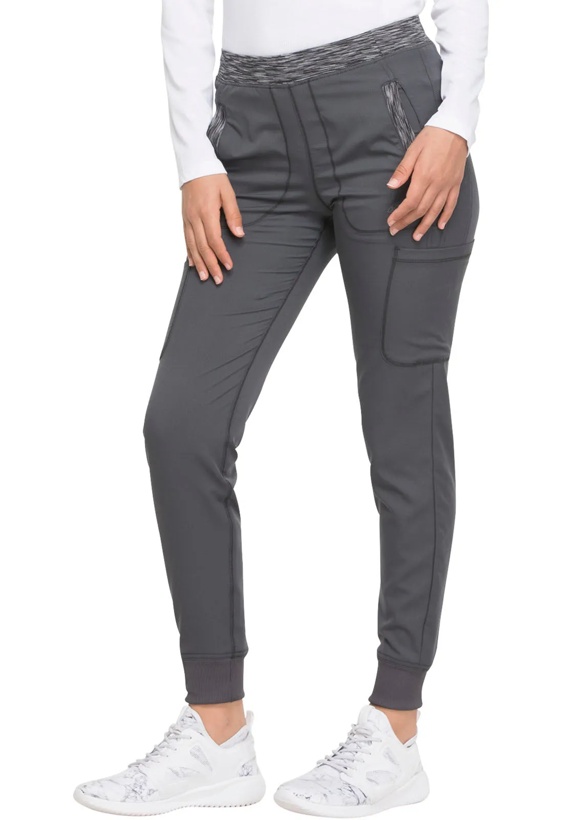 Dynamix DK185 Natural Rise Tapered Leg Jogger Pants Pewter