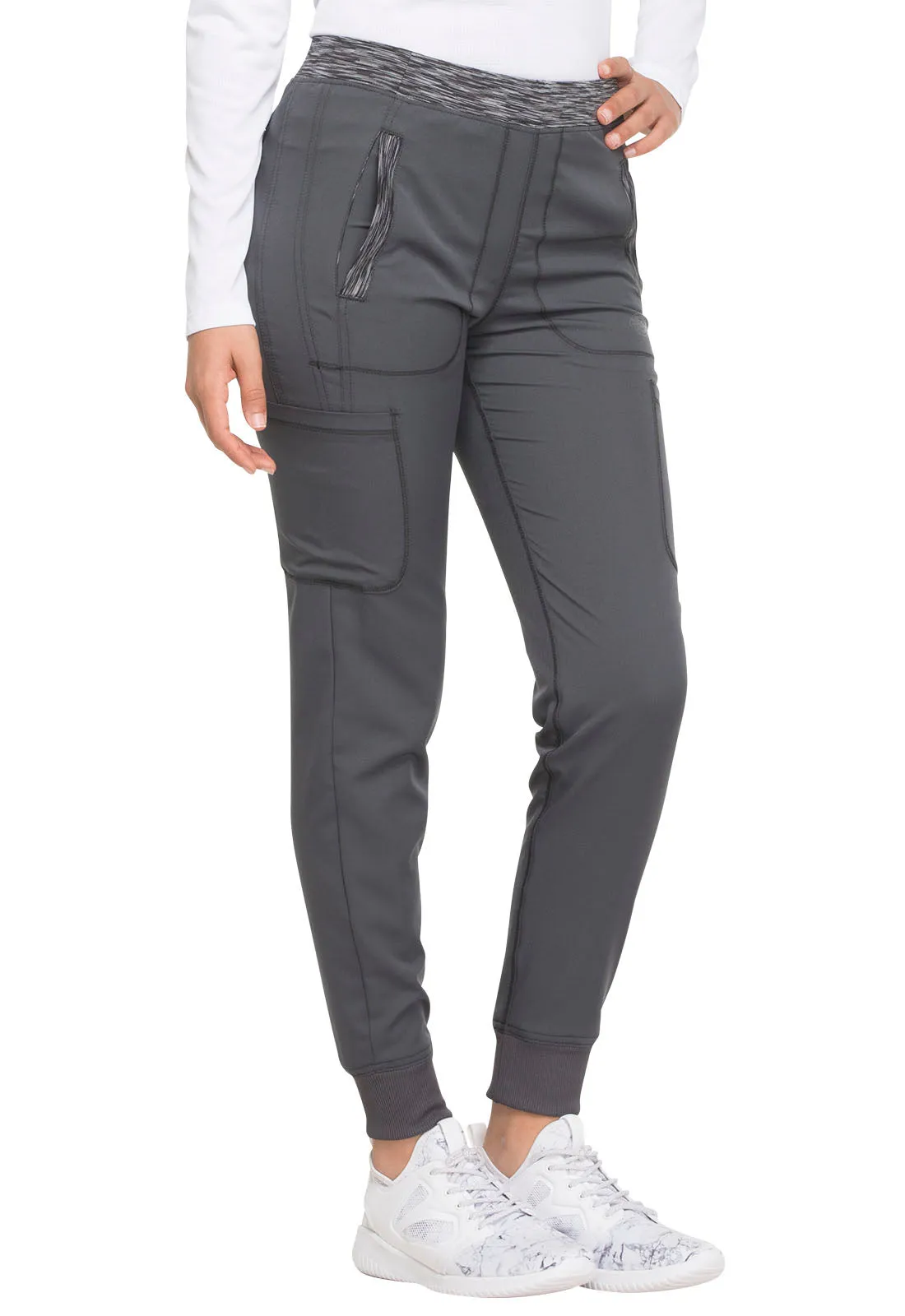 Dynamix DK185 Natural Rise Tapered Leg Jogger Pants Pewter