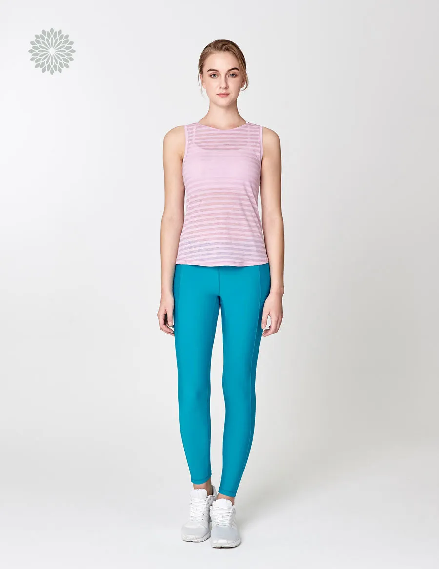 easyoga LESPIRO Colori Sculpt Tights - X06 Sweet Blue/Mint Green
