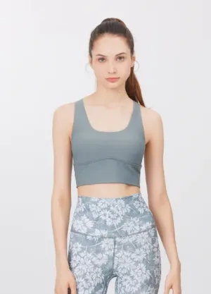 easyoga Lespiro Crew Neck Cropped Tank - Pale Green