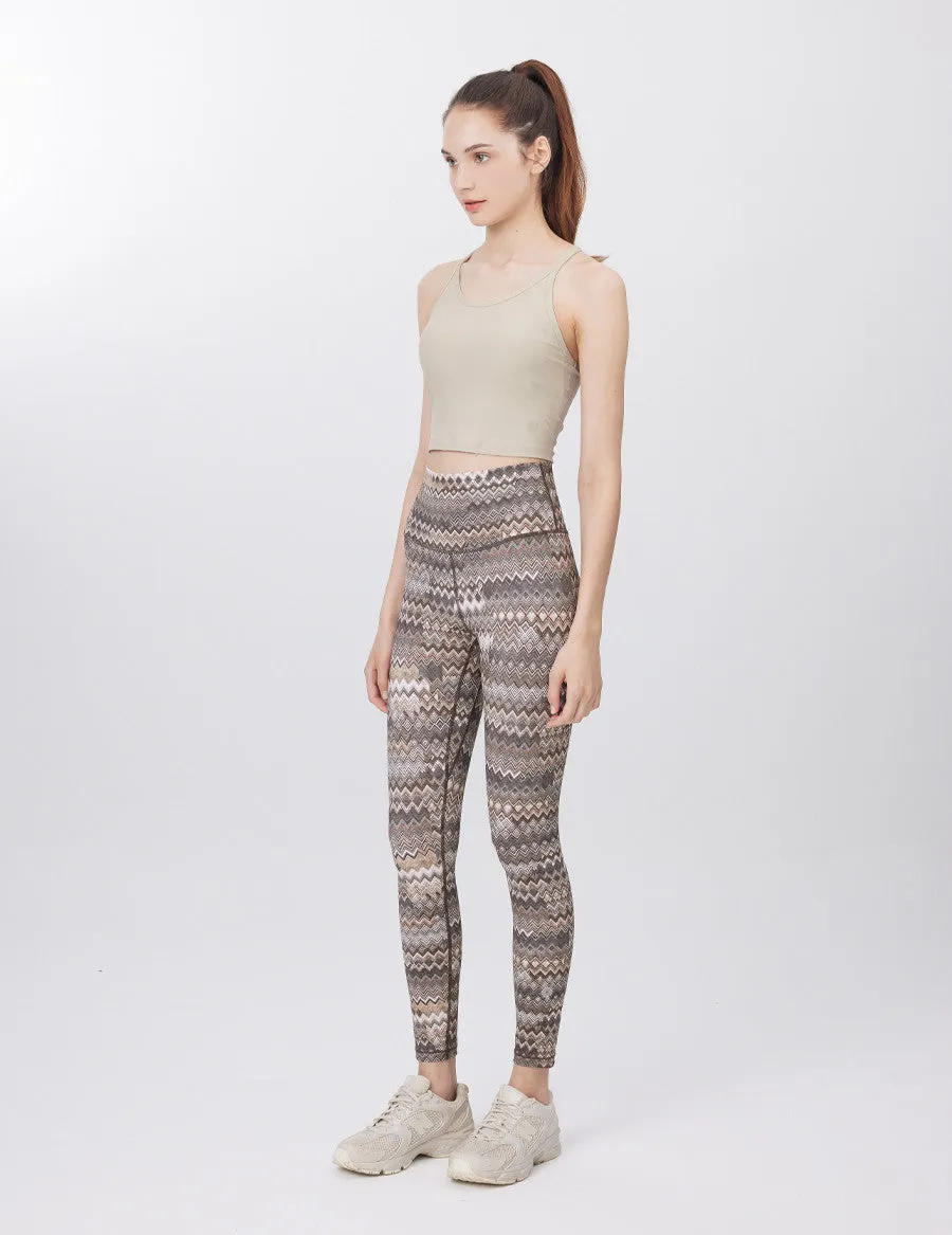 easyoga LESPIRO Galaxy Cropped Tank - C9 Light Brown