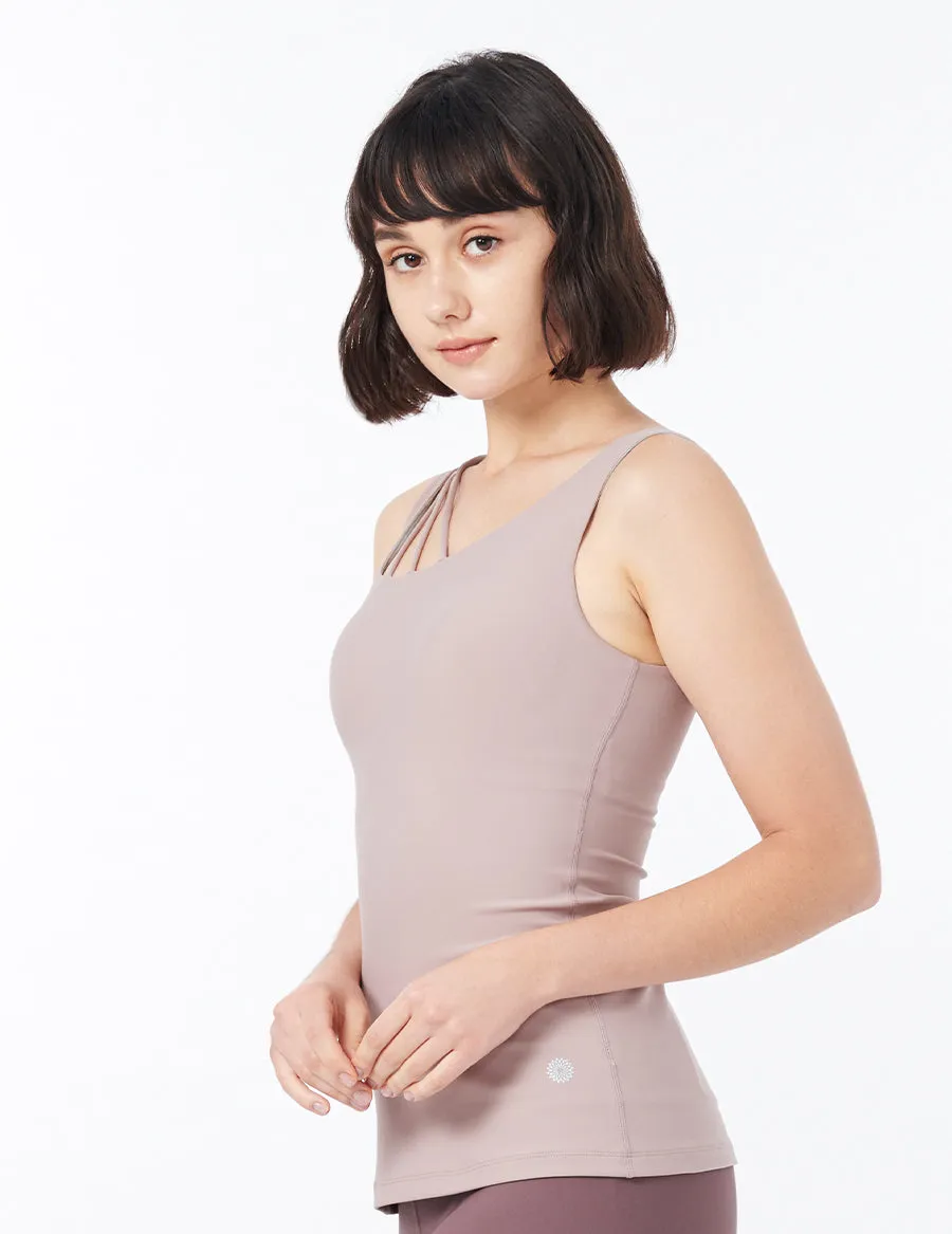 easyoga LESPIRO Meniscus Tank - C9 Light Brown
