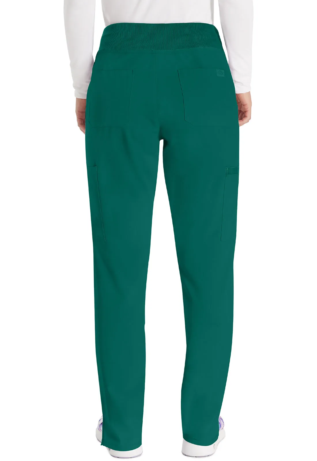 EDS Essentials DK005 Natural Rise Tapered Leg Pull-On Pants Hunter Green