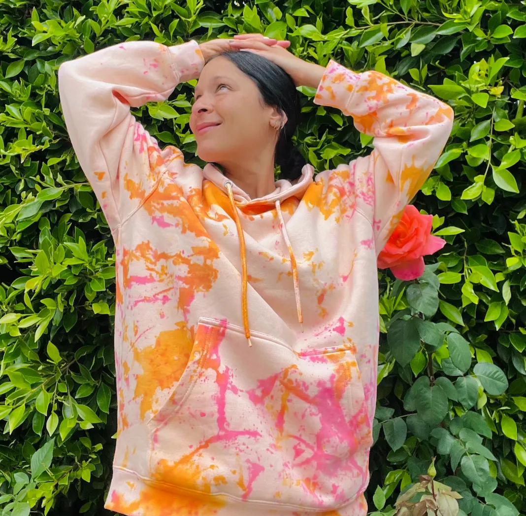 Electric Pink Tie Dye Hoodie