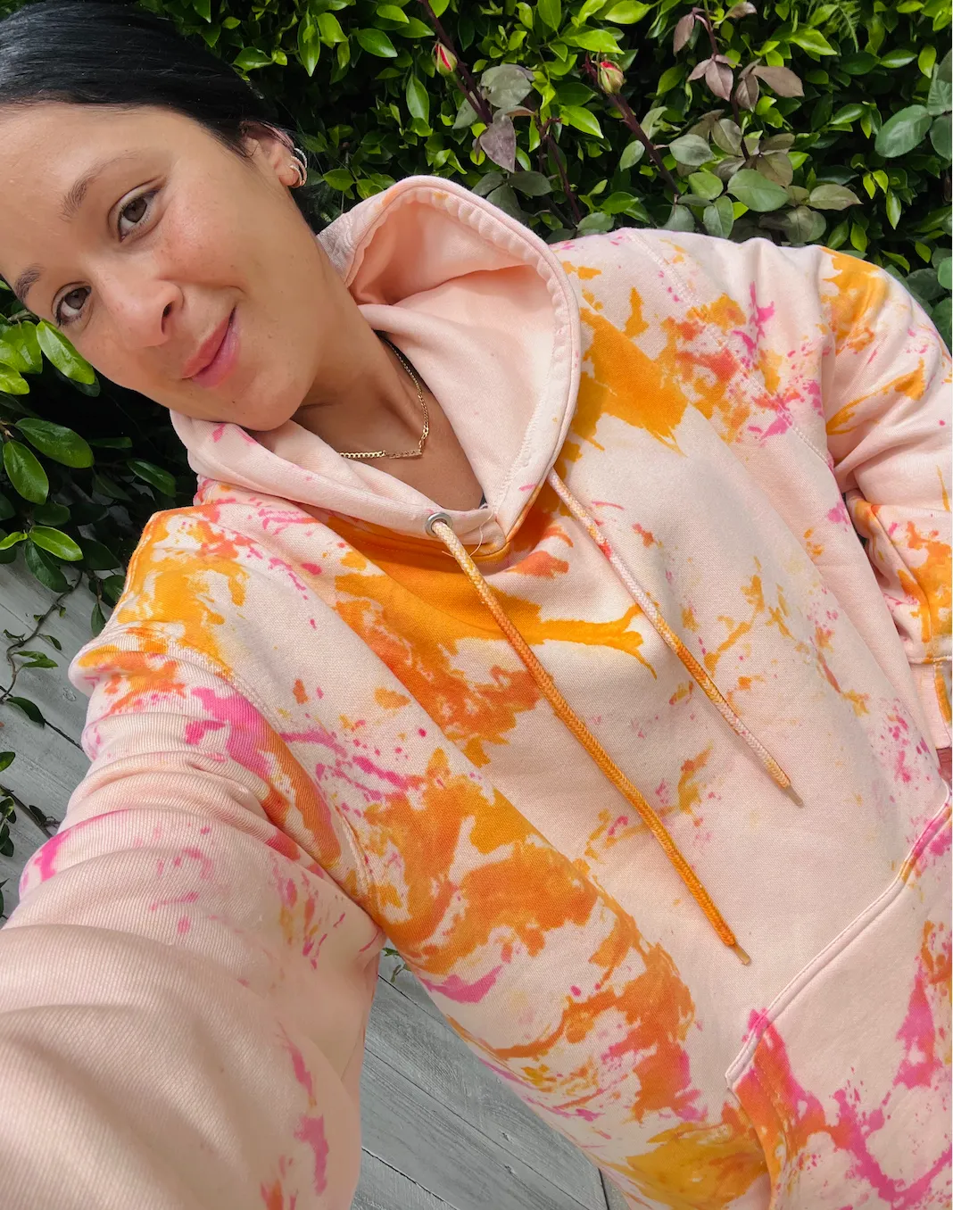 Electric Pink Tie Dye Hoodie