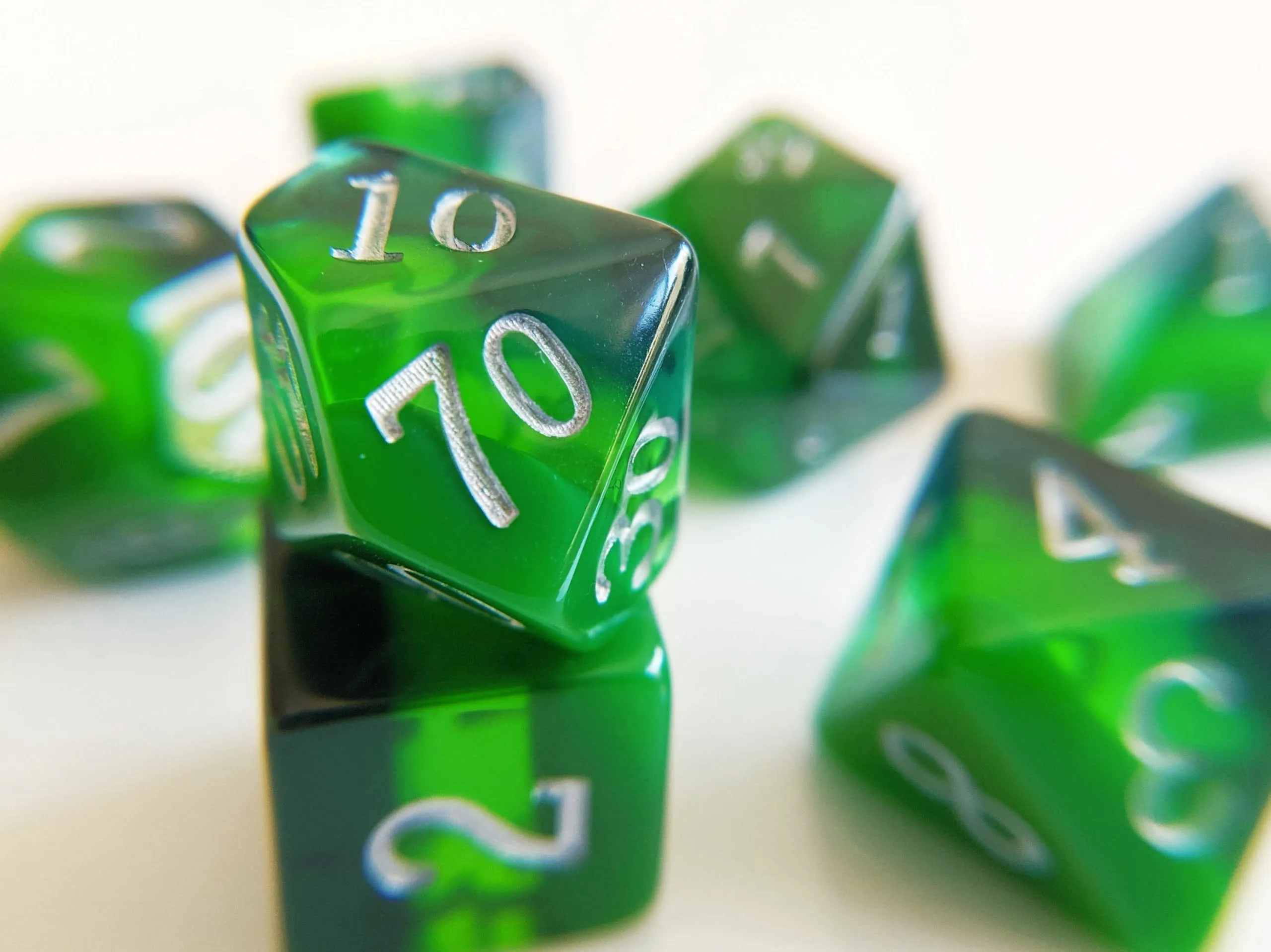 Emerald Birthday – 7 Piece Dice Set