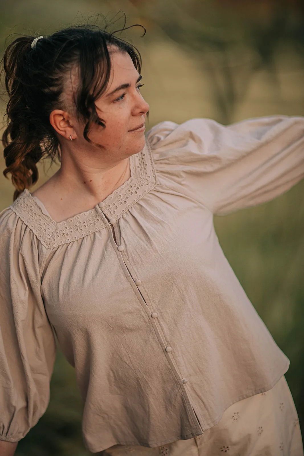 Emily blouse - Oatmeal