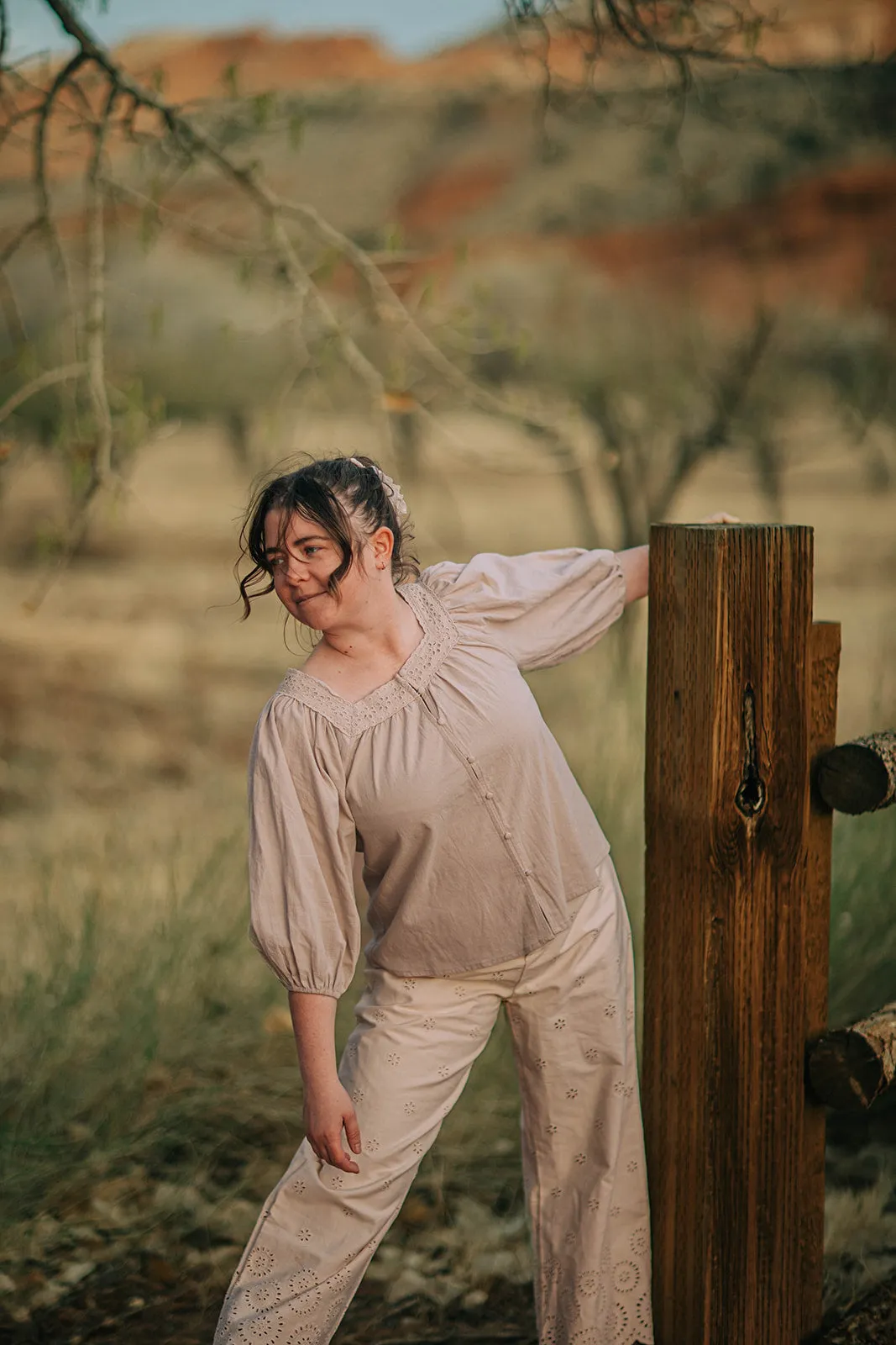 Emily blouse - Oatmeal