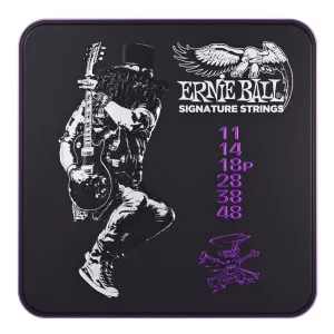 Ernie Ball Limited Edition Slash String Set 11-48 - 3 Pack W/Collectors Tin | Strings | P03820