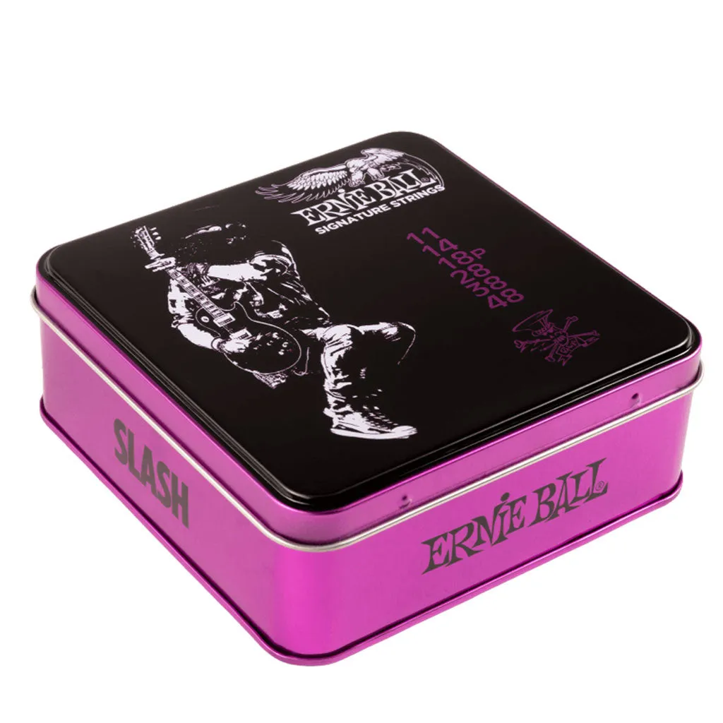 Ernie Ball Limited Edition Slash String Set 11-48 - 3 Pack W/Collectors Tin | Strings | P03820