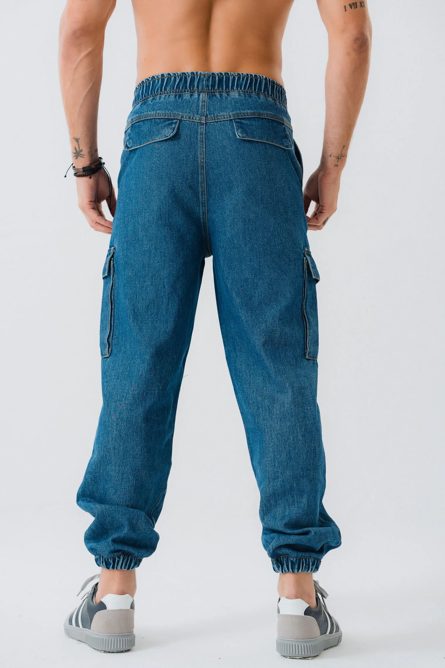 Everyday Blue Denim Joggers