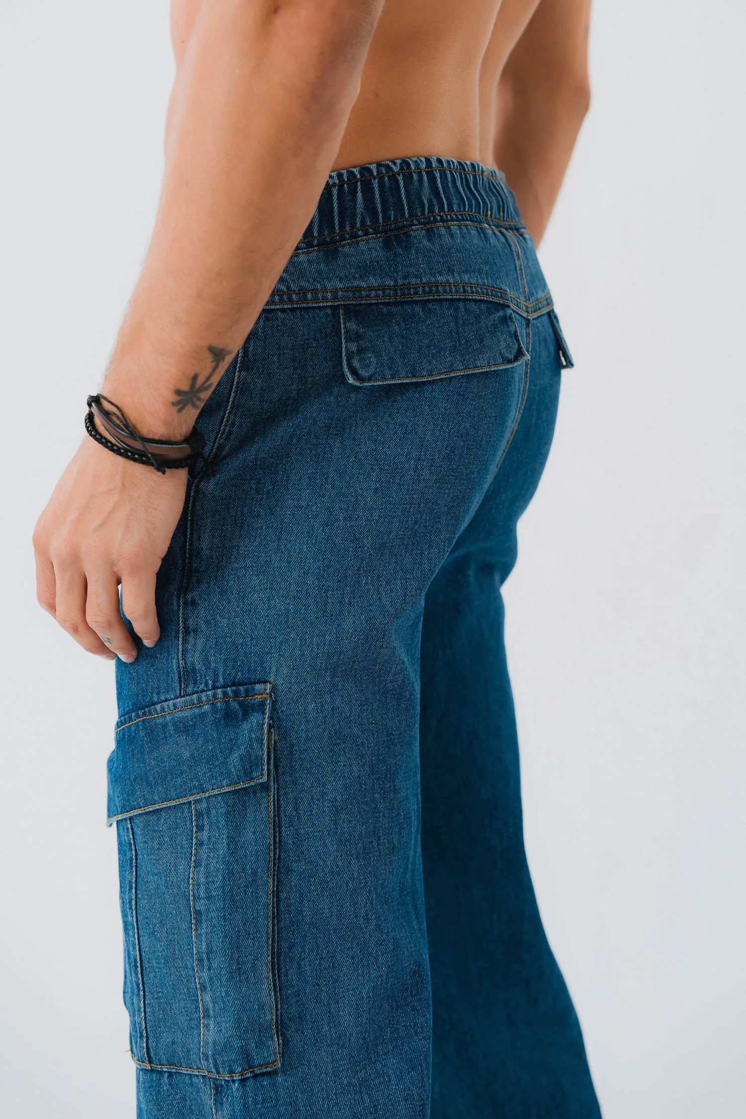 Everyday Blue Denim Joggers