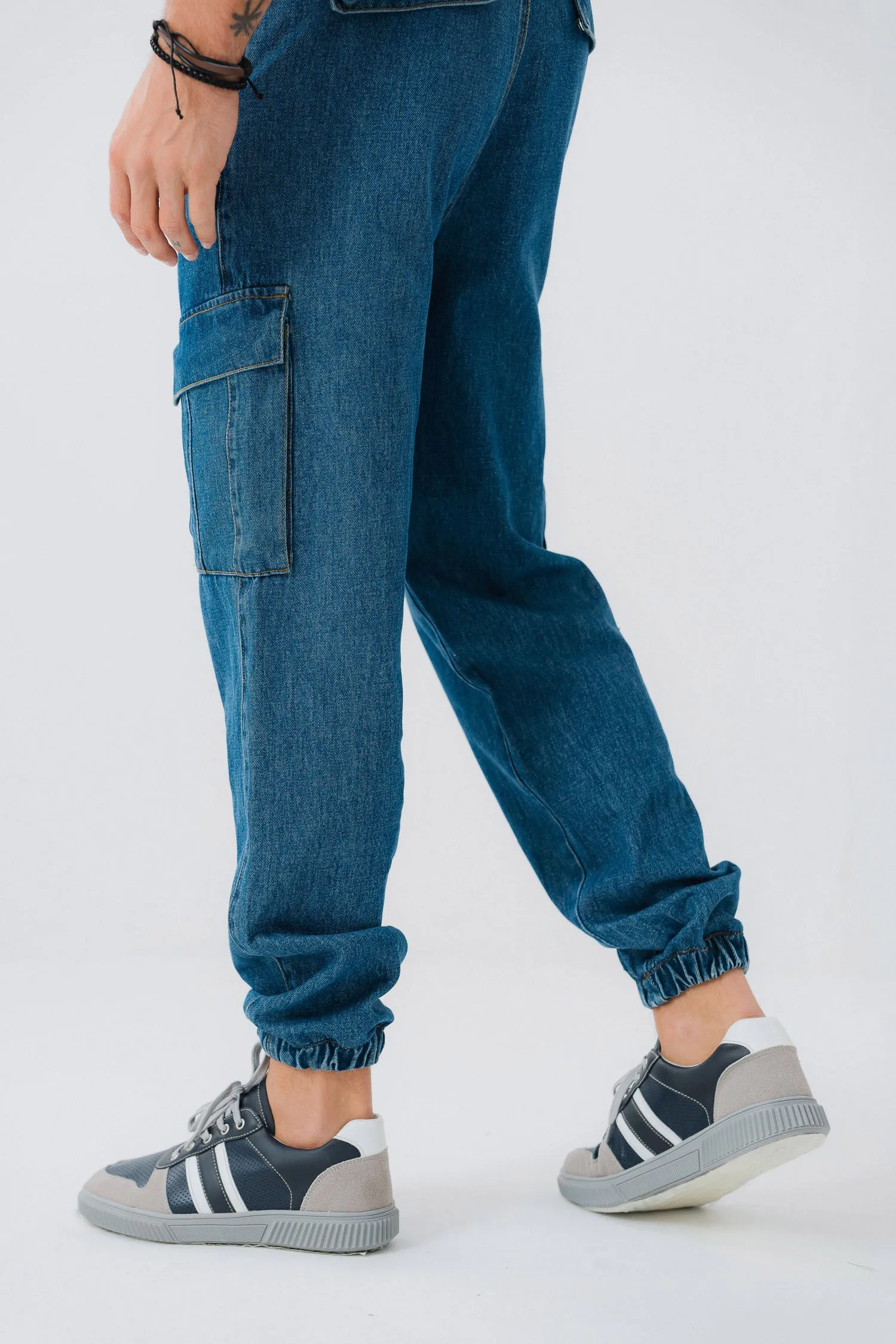 Everyday Blue Denim Joggers
