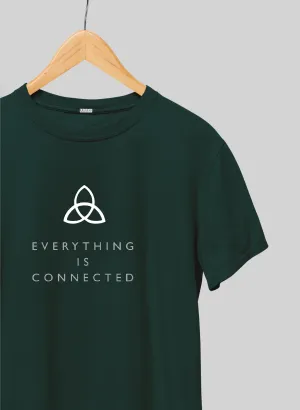 Everything is Connected Bottle Green Half Sleeve T-Shirt