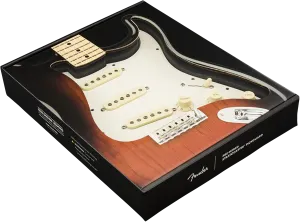 Fender Pre-Wired Strat Pickguard, Original '57/'62 SSS, Parchment 11 Hole PG