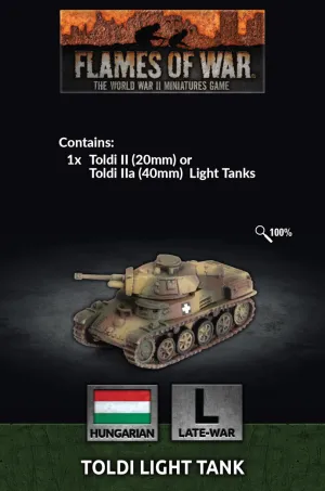 Flames of War: Hungarian Toldi Light Tank